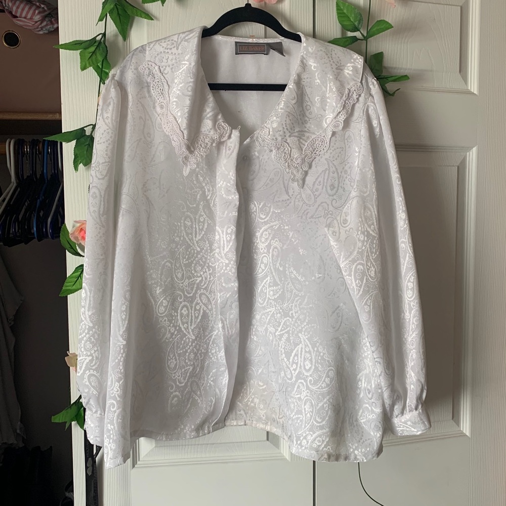 Vintage White Blouse